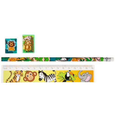 6587 STATIONARY SET, WILD ANIMALS