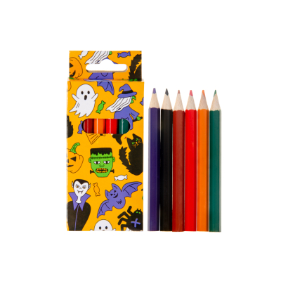 6074 COL PENCILS 6PCS SHORT HALLOWEEN °°°°