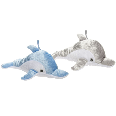1751 PLUSH, SUPER SOFT, DOLPHIN GLITTER 2ASS