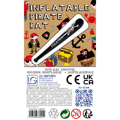 4739 INFLATABLE PIRATE BAT