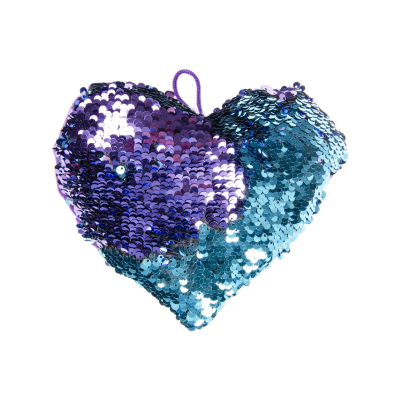1781 PLUSH SEQUINS HEART M 3ASS