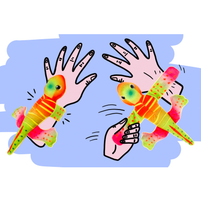 1831 PLUSH LIZARD WRISTBAND