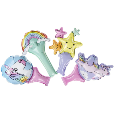 8433 SELF INFLATABLE UNICORN FOIL BALLOON °°°