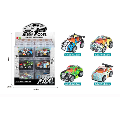 3078 DIECAST GRAFFITI RACE CAR