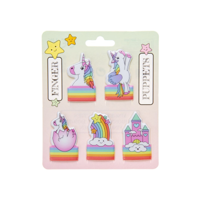6111 5PCS FINGERPUPPET UNICORN °°°°
