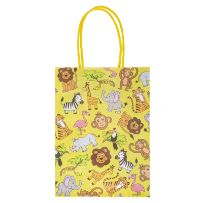 7422 PAPER GIFT BAG, WILD ANIMALS