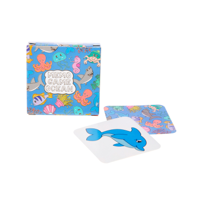 7186 MINI MEMO GAME 28 CARDS, SEA ANIMALS