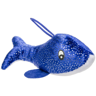 1755 PLUSH, SUPER SOFT, GLITTER DOLPHIN 2ASS