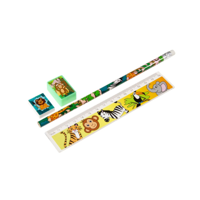 6587 STATIONARY SET, WILD ANIMALS