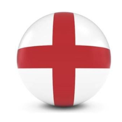 4848 9" PVC BALL, FLAG, ENGLAND