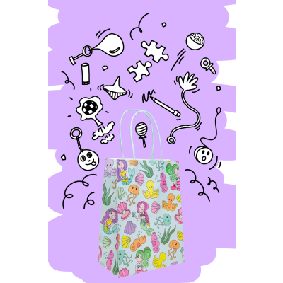 7430 PAPER GIFT BAG, MERMAID °°°°