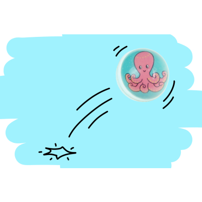 8635 BOUNCING BALL SEA ANIMALS 32MM