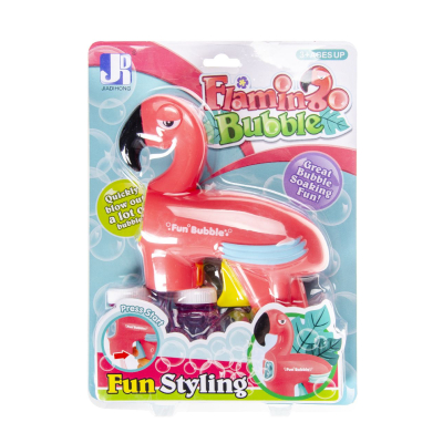 4138 FRICTION BUBBLE GUN FLAMINGO