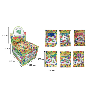 8434 SELF INFLATABLE DINOSAUR FOIL BALLOON