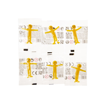 9603 STRETCHY SMILE FACE FIGURE S, YELLOW ONLY
