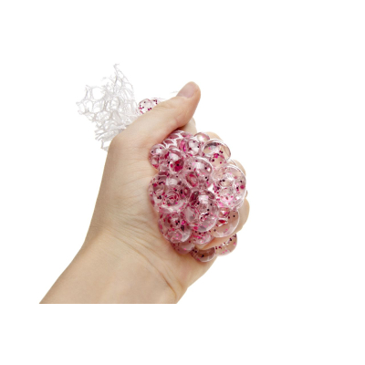 9268 SQUEEZE MESH BALL 65MM, GLITTER