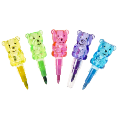 6053 PUSH COLORING PENCIL BEAR PPH