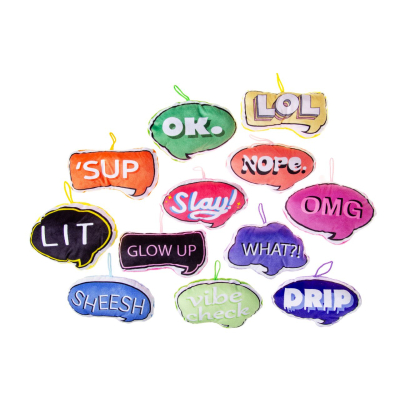 1912 PLUSH, SUPER SOFT, TEXT