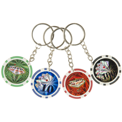 7553 KEYCHAIN POKER CHIPS