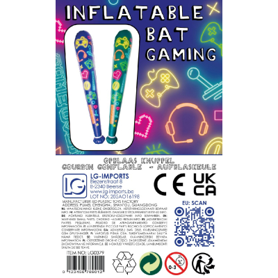 4753 INFLATABLE BAT 'GAMER' °°°°