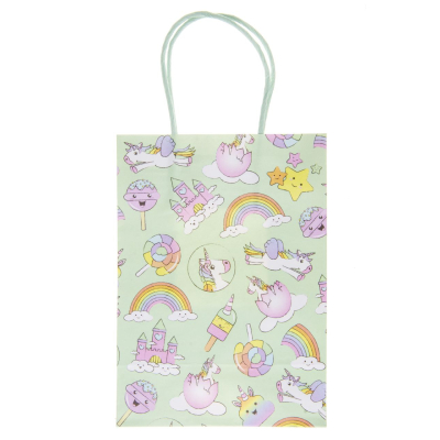 7420 PAPER GIFT BAG, UNICORN