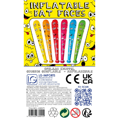 4749 INFLATABLE BAT EMOTION FACES