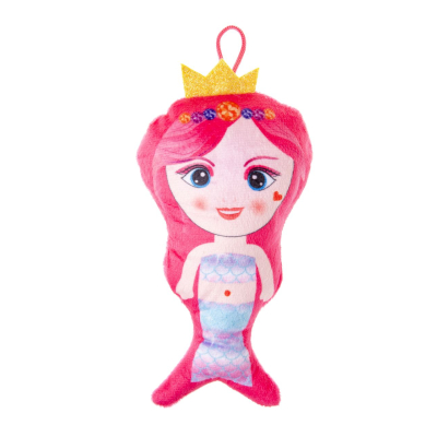 1917 PLUSH, SUPER SOFT, MERMAID W GOLDEN CROWN