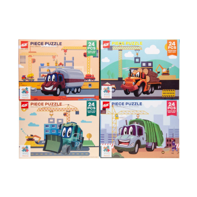 7386 24PCS PUZZLE VEHICLES
