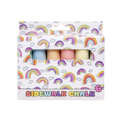 6371 6PCS SIDEWALK CHALK