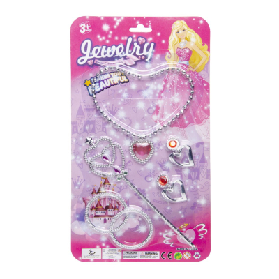 0072 PINK BEAUTY SET WITH STAFF & NECKLACE