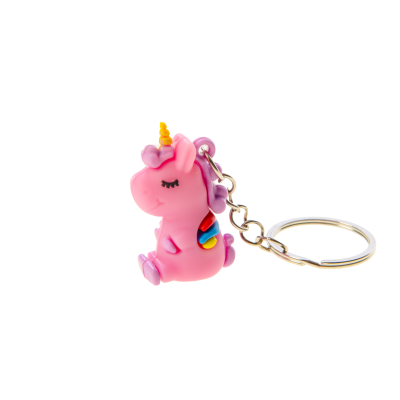 9933 KEYCHAIN SITTING UNICORN