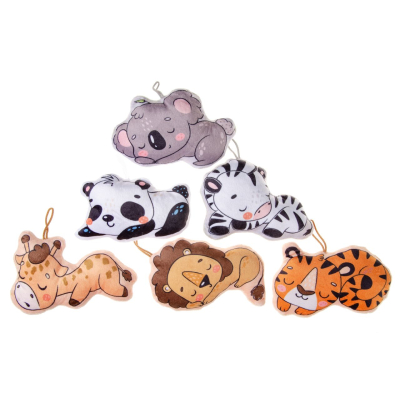 1911 PLUSH, SUPER SOFT, SLEEPING WILD ANIMALS