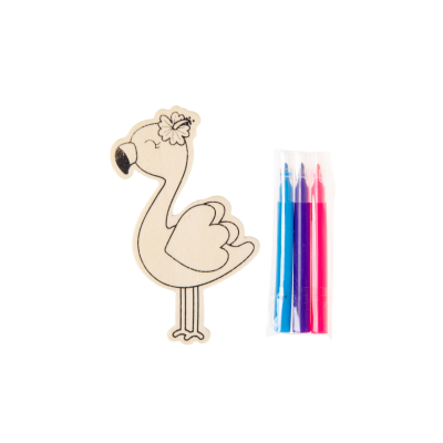 6964 WOOD COLORING KIT, GIRL