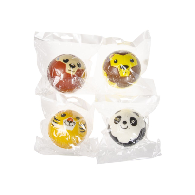 4863 WILD ANIMAL PU BALL M,SELFVENDING 100MM