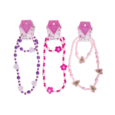5361 BRACELET AND NECKLACE WOODEN
