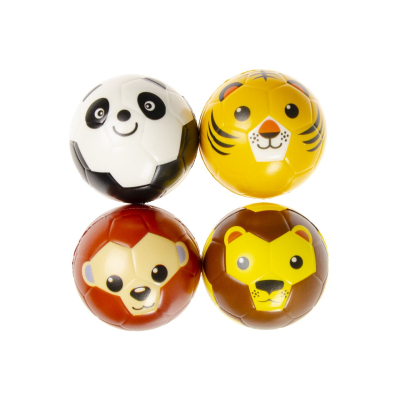 4863 WILD ANIMAL PU BALL M,SELFVENDING 100MM