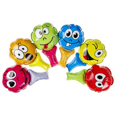 8436 SELF INFLATABLE EMOTION FACE FOIL BALLOON °°°