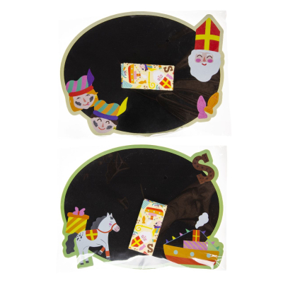 6391 BLACKBOARD W CHALK, SINTERKLAAS
