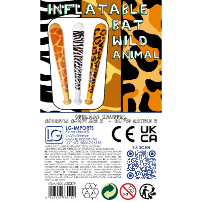 4750 INFLATABLE BAT WILD ANIMALS °°°°