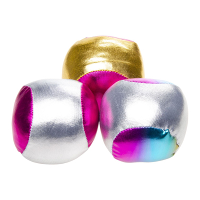 4887 PLUSH METALLIC THROW BALL