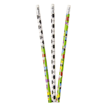 6497 PENCIL, FOOTBALL COLORED