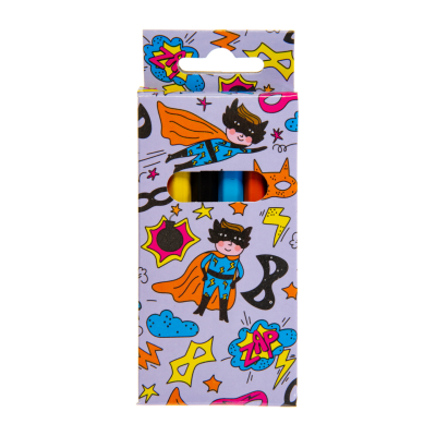 6075 COL PENCILS 6PCS SHORT SUPERHERO