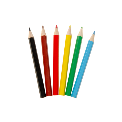 6066 COL PENCILS 6PCS SHORT SPACE