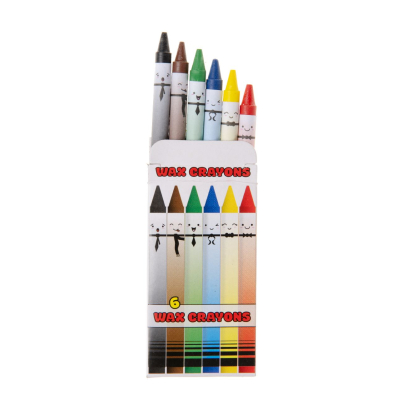 6030 WAX CRAYONS 6PCS