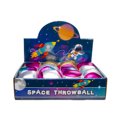 4887 PLUSH METALLIC THROW BALL