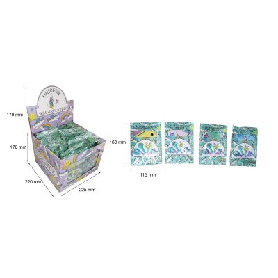 8433 SELF INFLATABLE UNICORN FOIL BALLOON °°°