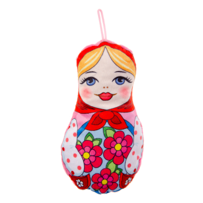 1934 PLUSH, SUPER SOFT, MATROUSHKA DOLL 4ASS