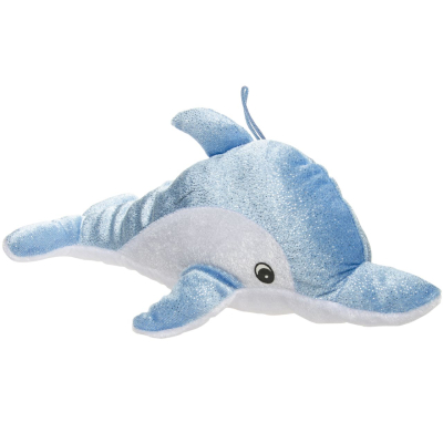 1751 PLUSH, SUPER SOFT, DOLPHIN GLITTER 2ASS