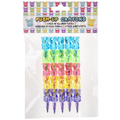 6053 PUSH COLORING PENCIL BEAR PPH