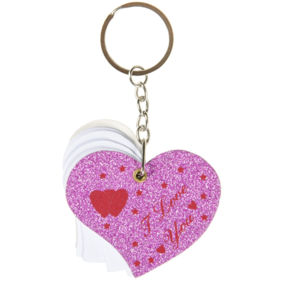 9851 KEYCHAIN NOTEBOOK HEART